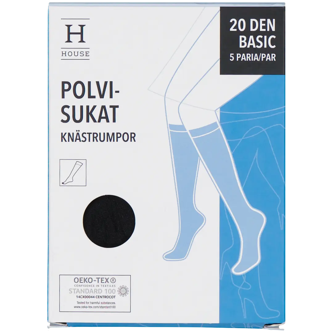 House naisten polvisukat basic 20 den PS20X5HR 5-pack