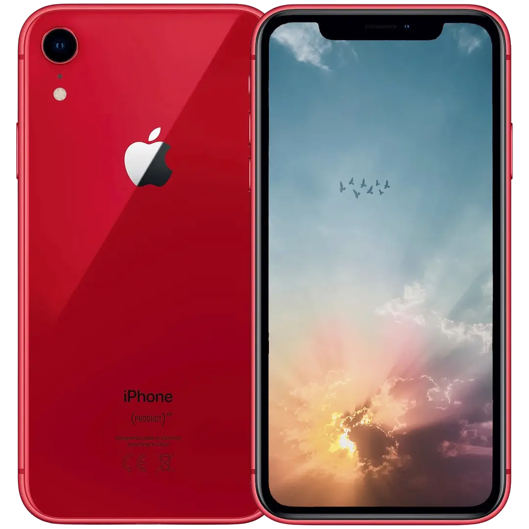 Apple iPhone XR 64GB älypuhelin Red, tehdashuollettu, käytetty puhelin