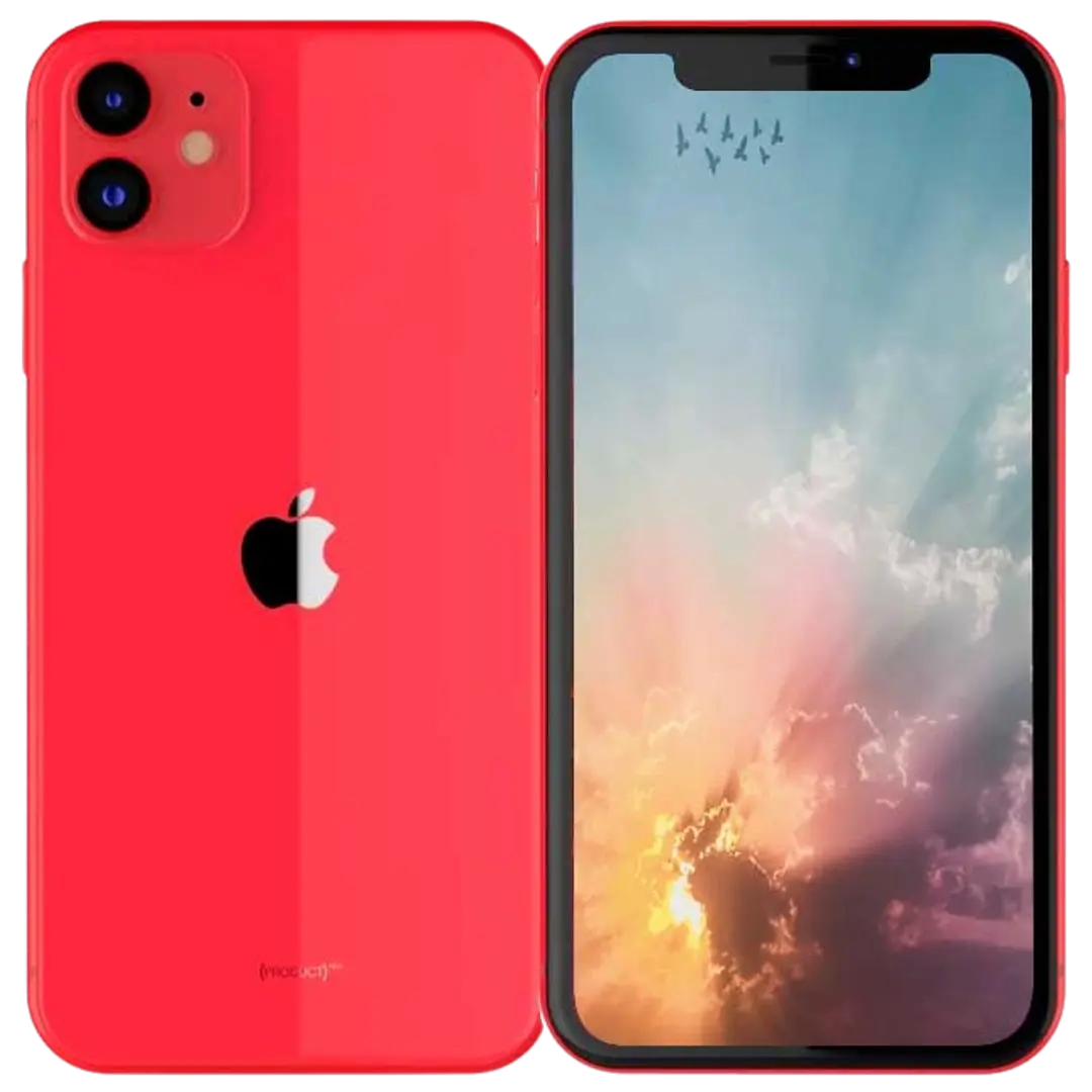 Apple iPhone 11 64GB älypuhelin Red, tehdashuollettu, käytetty puhelin