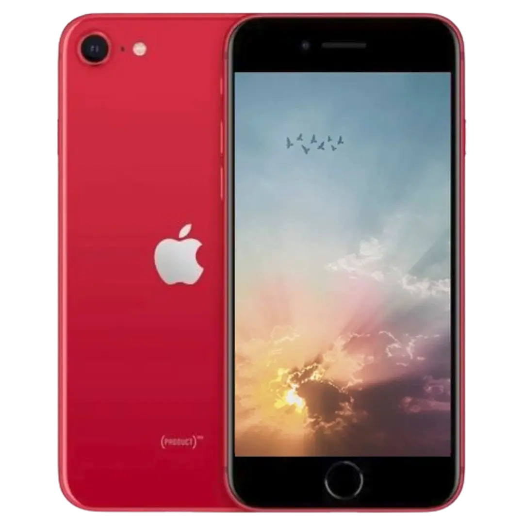 Apple iPhone SE 2 64GB älypuhelin Red, tehdashuollettu, käytetty puhelin