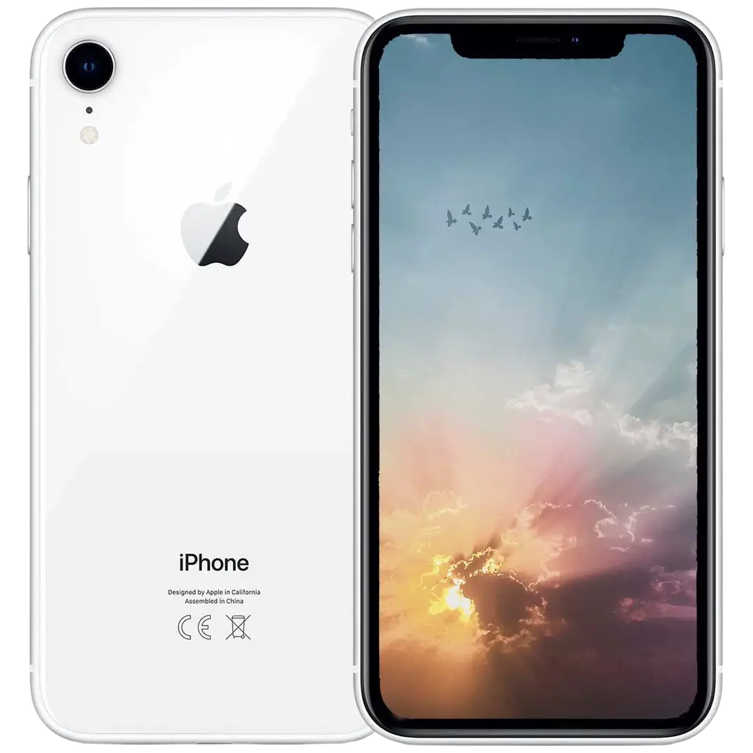 Apple iPhone XR 64GB älypuhelin White, tehdashuollettu, käytetty puhelin