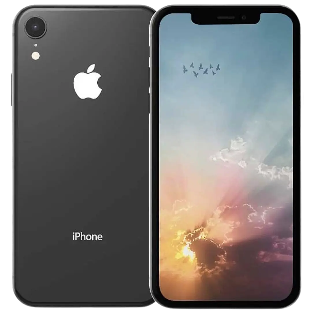 Apple iPhone XR 128GB  Älypuhelin Black, tehdashuollettu, käytetty puhelin