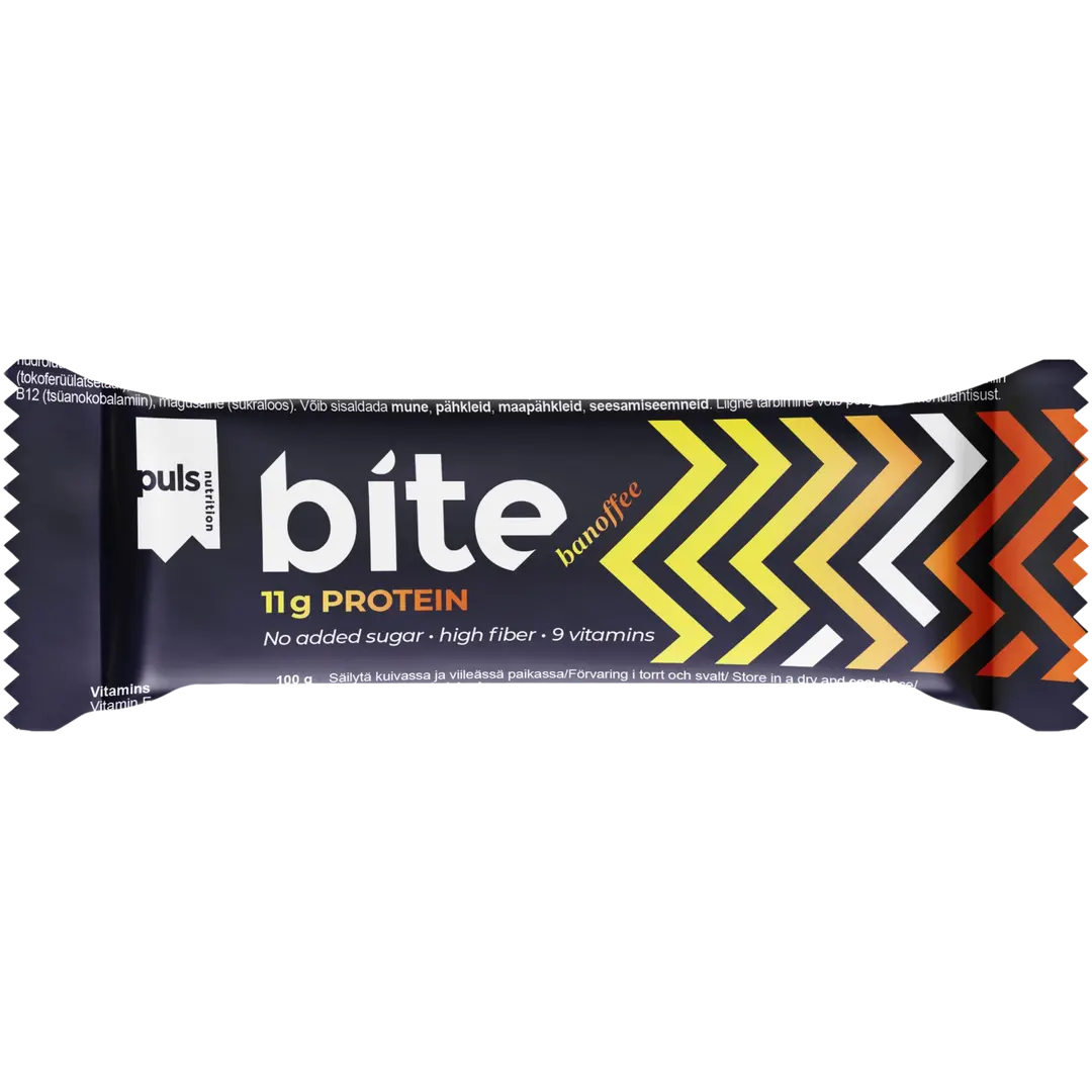 PULS Bite 35g low sugar Banoffee proteiinipatukka