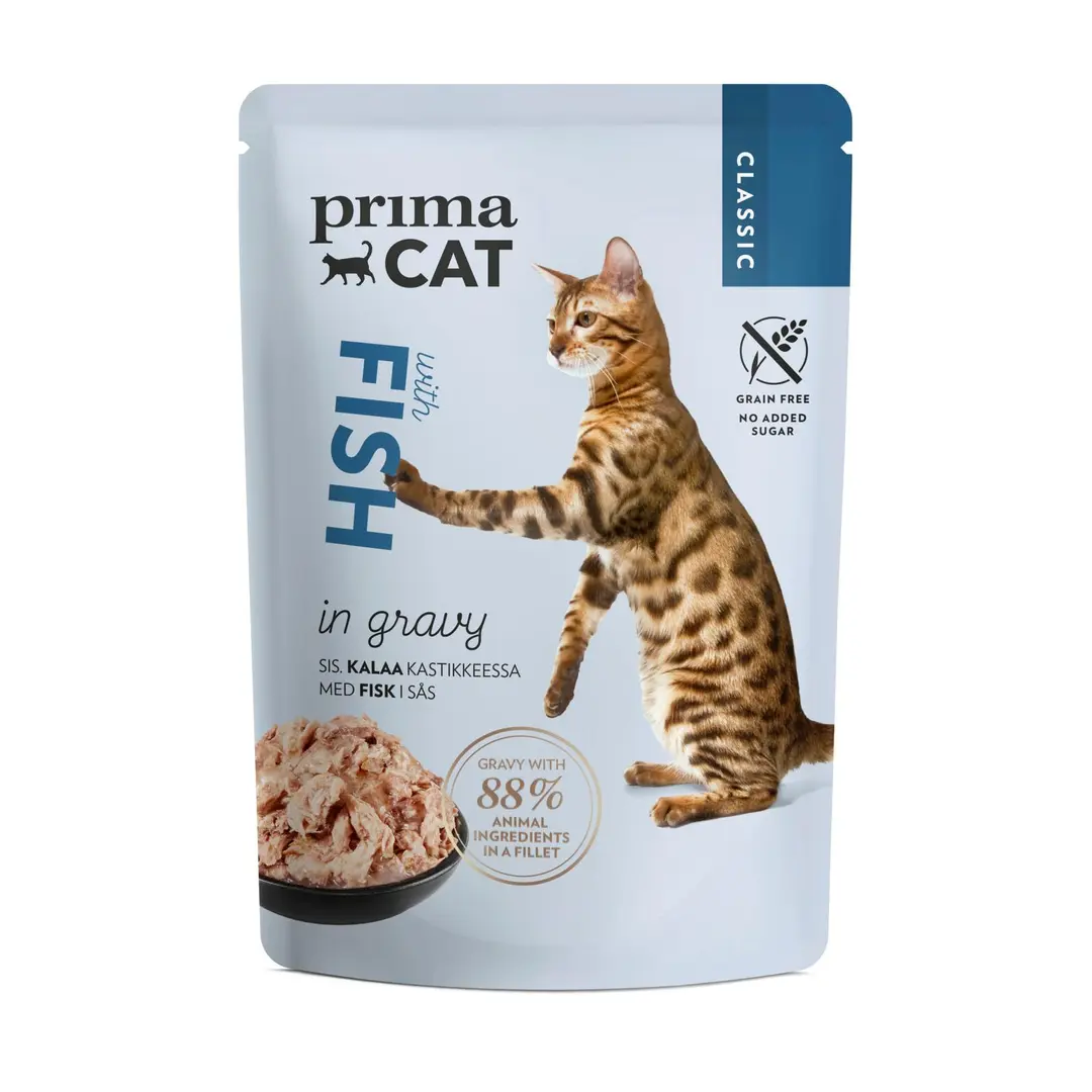 PrimaCat Classic Kalaa kastikkeessa 85 g