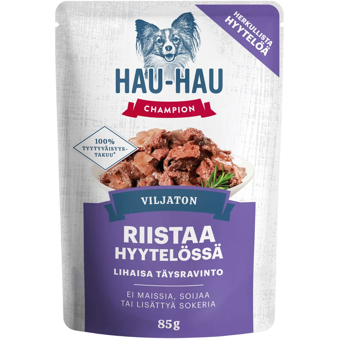 Hau-Hau Champion Viljaton riistaa hyytelössä annosateria täysravinto 85 g