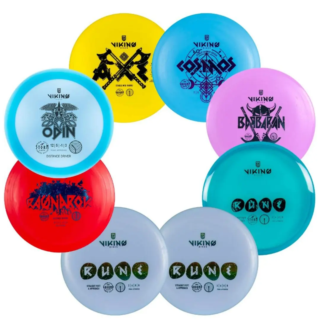 Viking Discs Frisbeegolf kiekkosetti Starter 8-setti