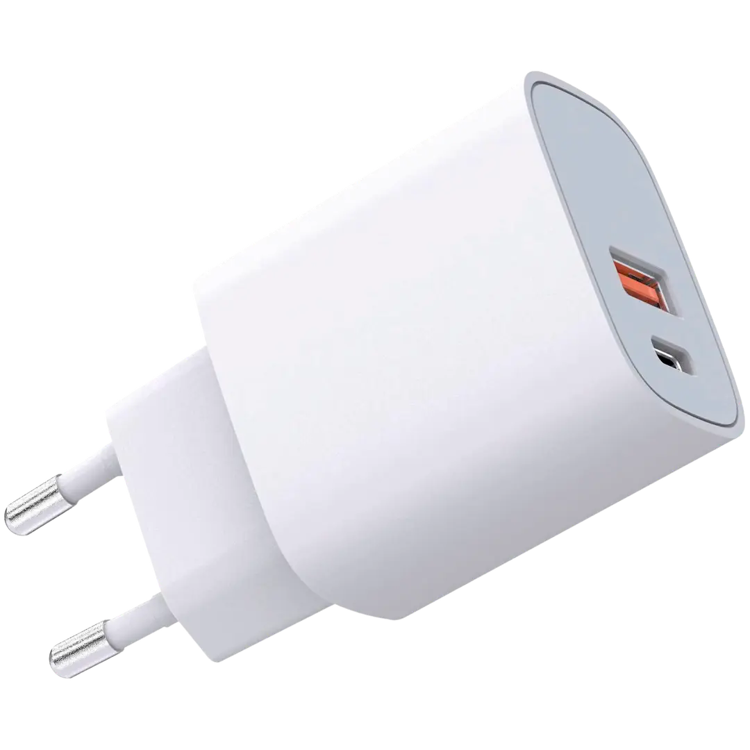 Airam 2-os. 20W USB-A+USB-C latauspistoke IP20