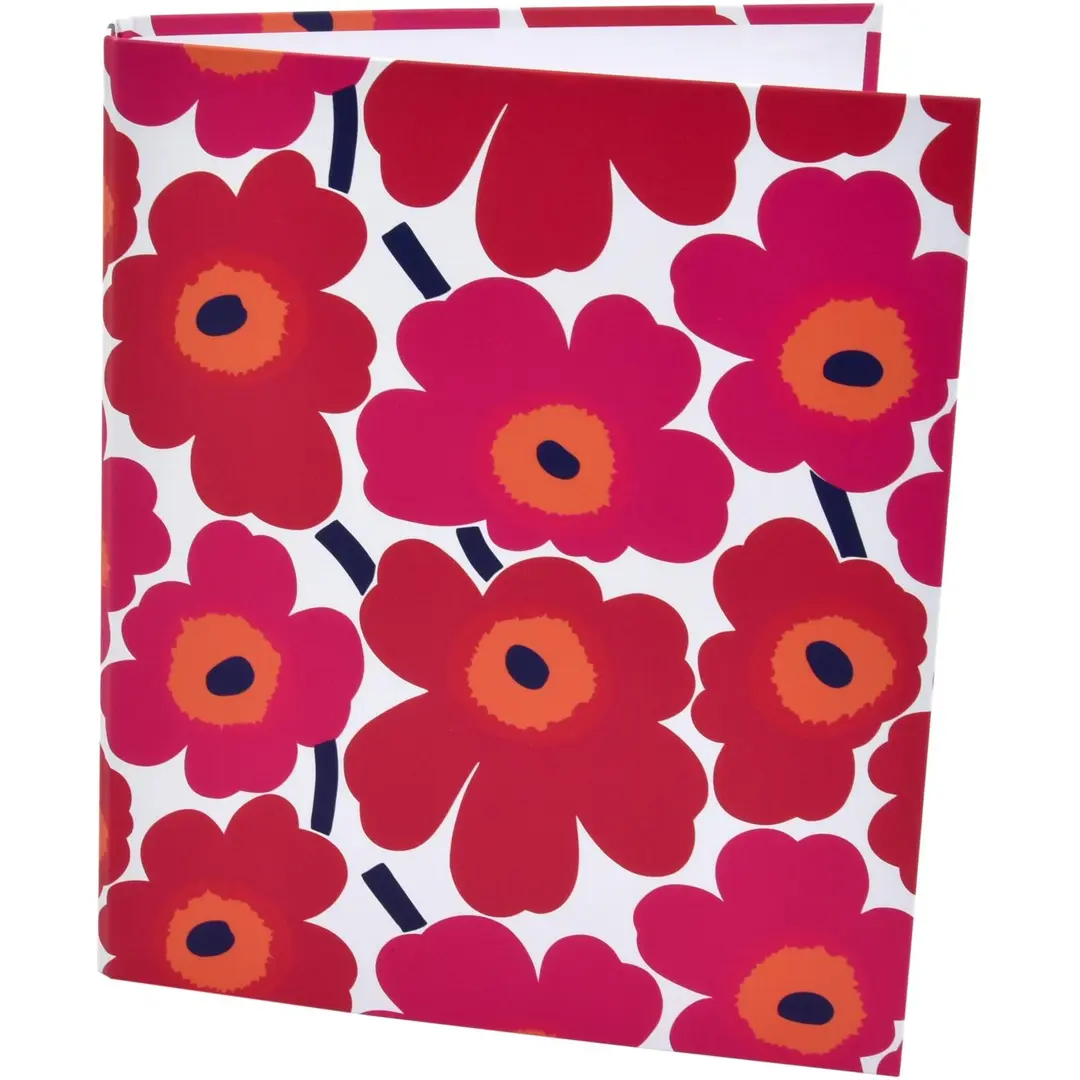 Karto Marimekko rengaskansio A4/3cm Unikko punainen