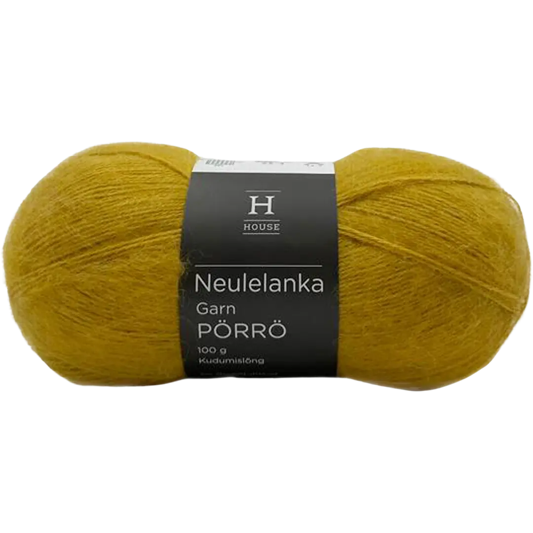 House lanka mohair-villa-akryyli Pörrö 100 g Yellow 1636