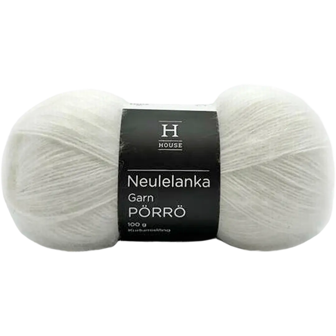 House lanka mohair-villa-akryyli Pörrö 100 g White 208