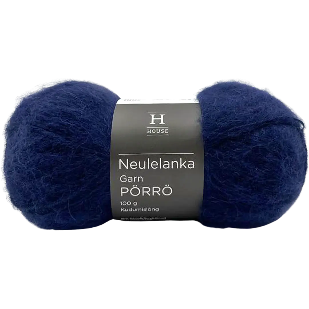 House lanka mohair-villa-akryyli Pörrö 100 g Navy Blue 11458