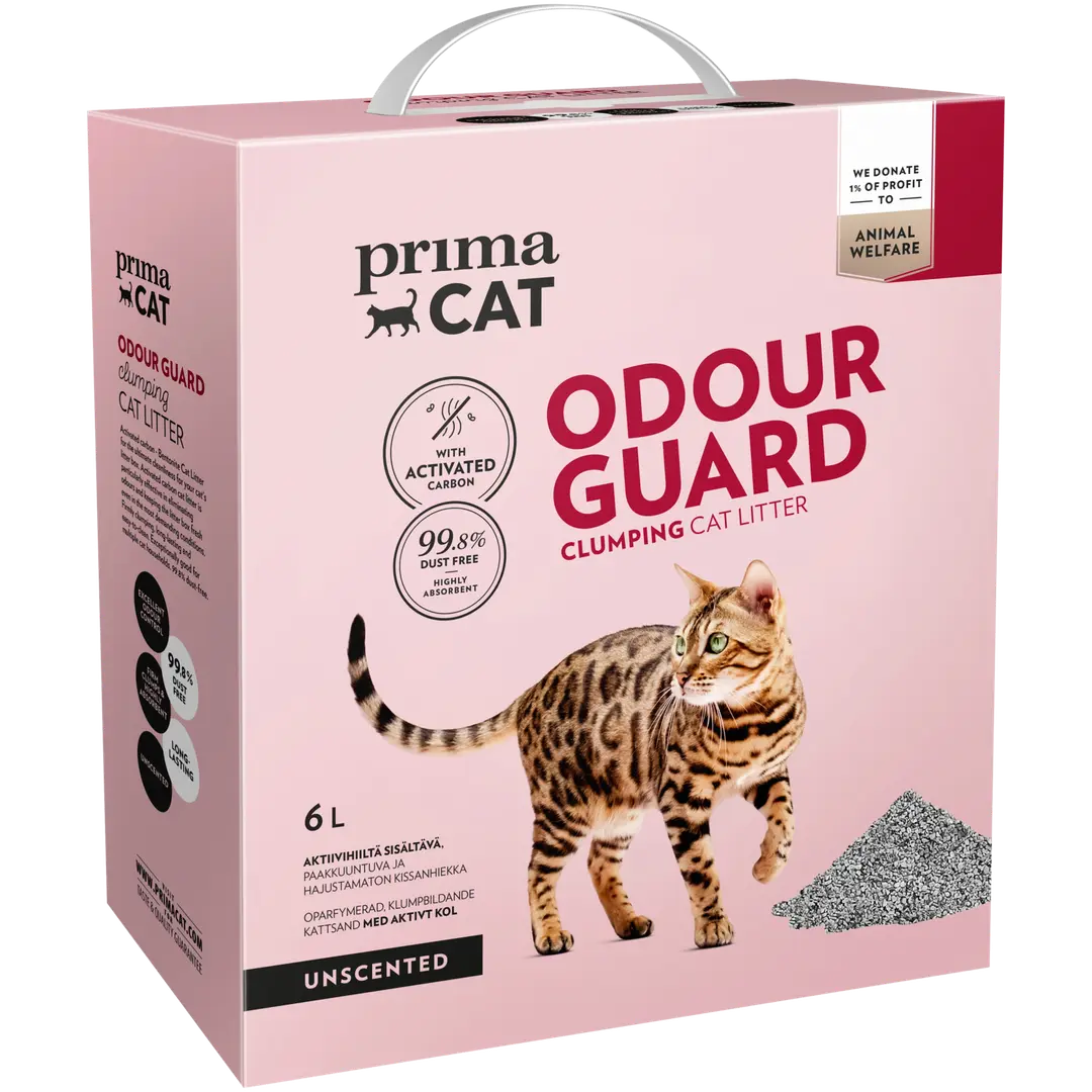 PrimaCat Odour Guard Unscented kissanhiekka 6 l