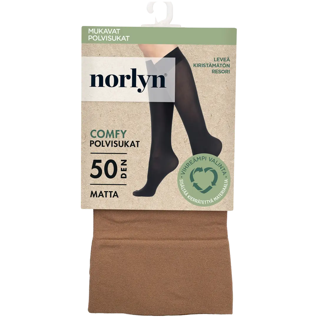 Norlyn naisten polvisukat Comfy Opaque 50 denier