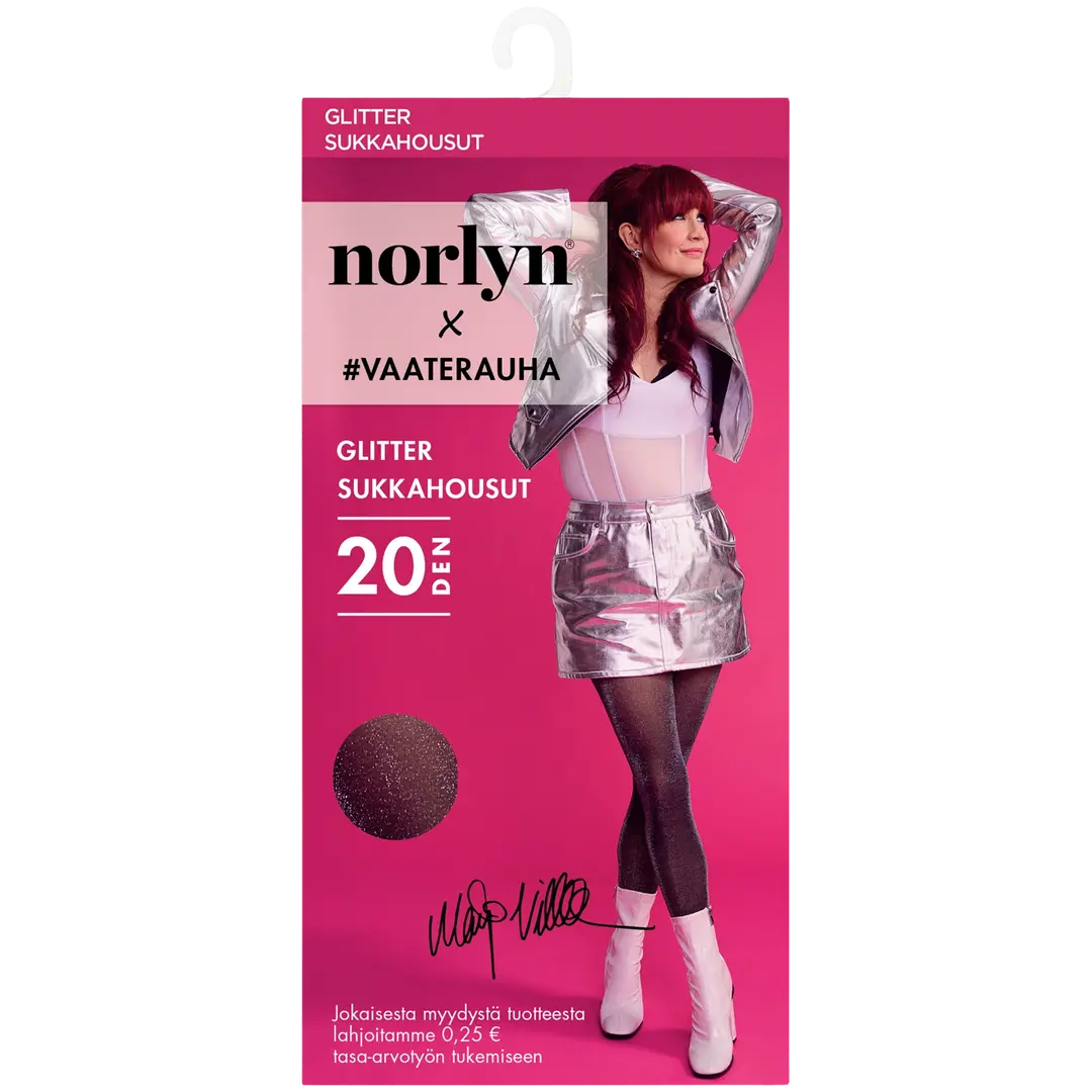 Norlyn naisten sukkahousut Glitter 20den