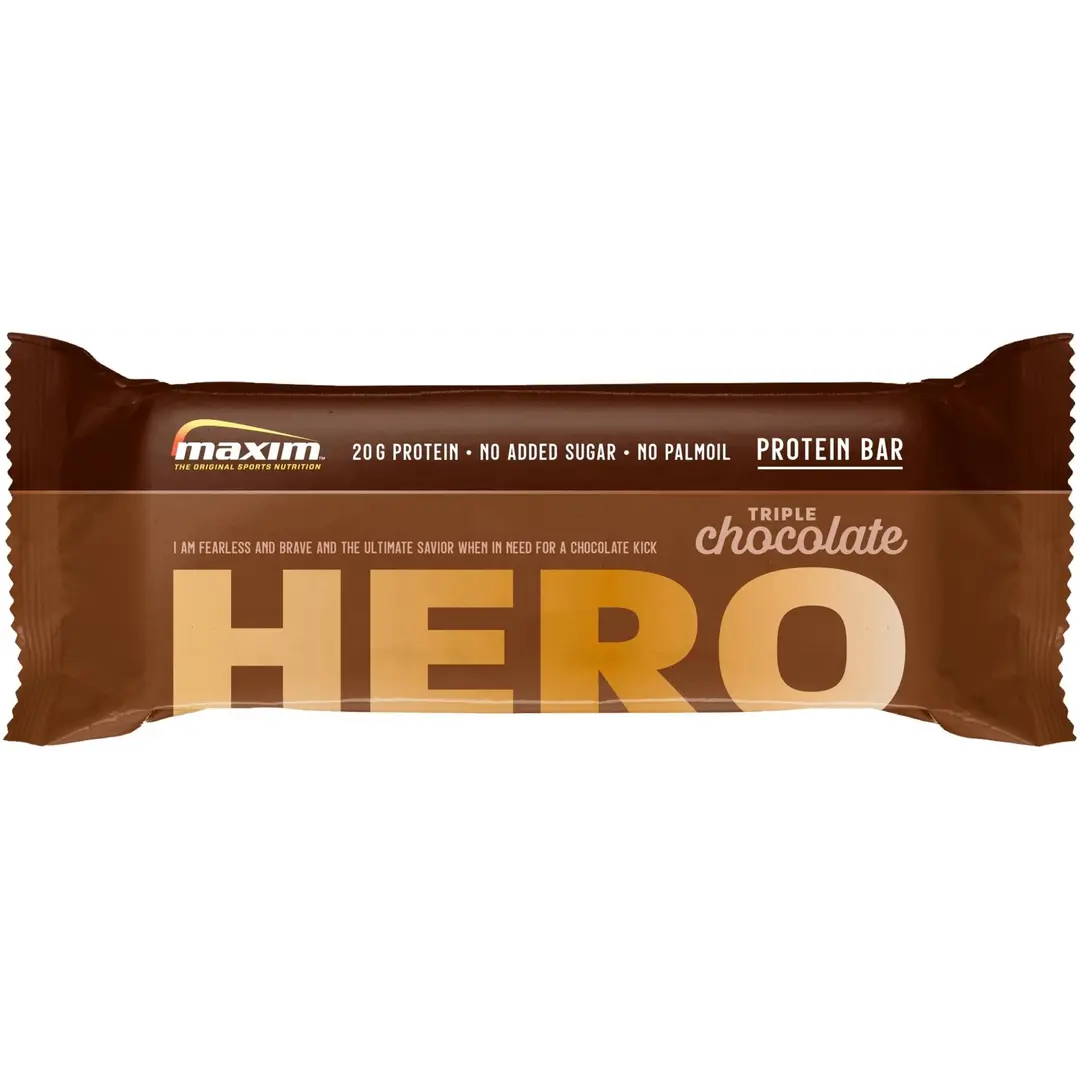 Maxim Protein Bar Hero Triple Chocolate suklaanmakuinen  proteiinipatukka 57g