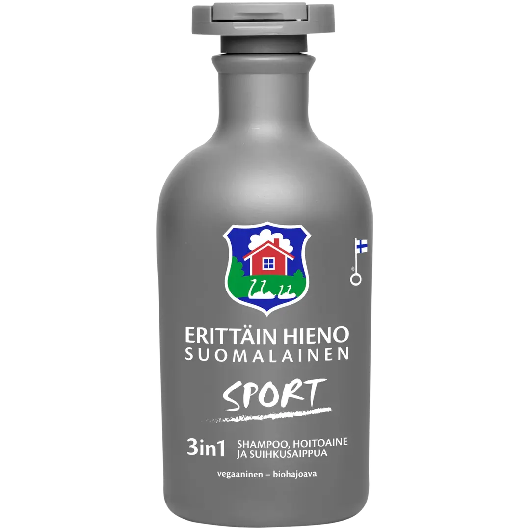 Erittäin Hieno Suomalainen Sport 3in1 shampoo, hoitoaine, suihkusaippua 300ml