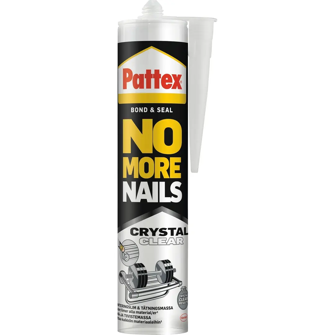 Pattex liima- ja tiivistemassa No More Nails All Materials Crystal Clear 280 ml