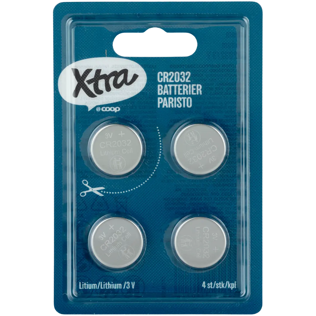 Xtra litiumparisto CR2032/3V 4 kpl