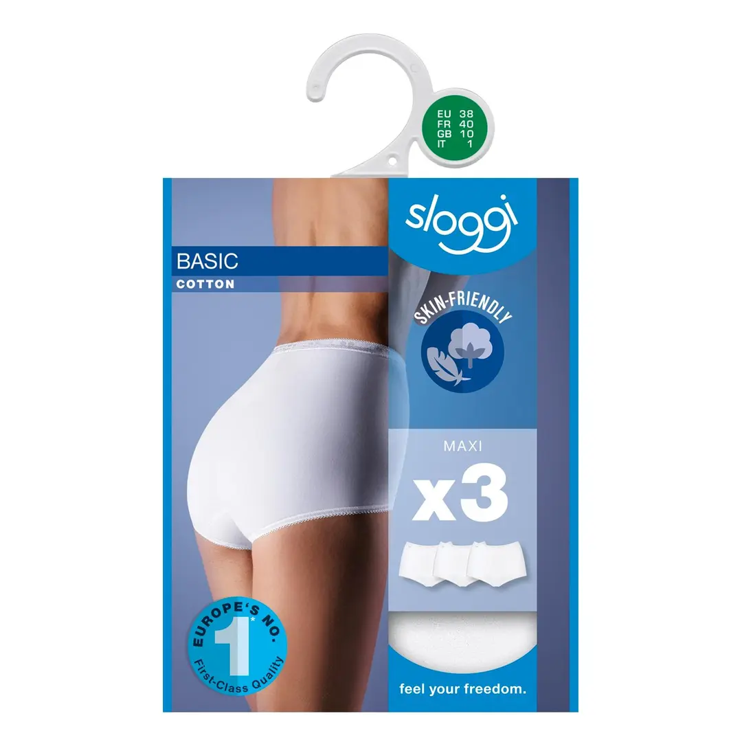 Sloggi Maxi Basic naisten alushousut 3-pack