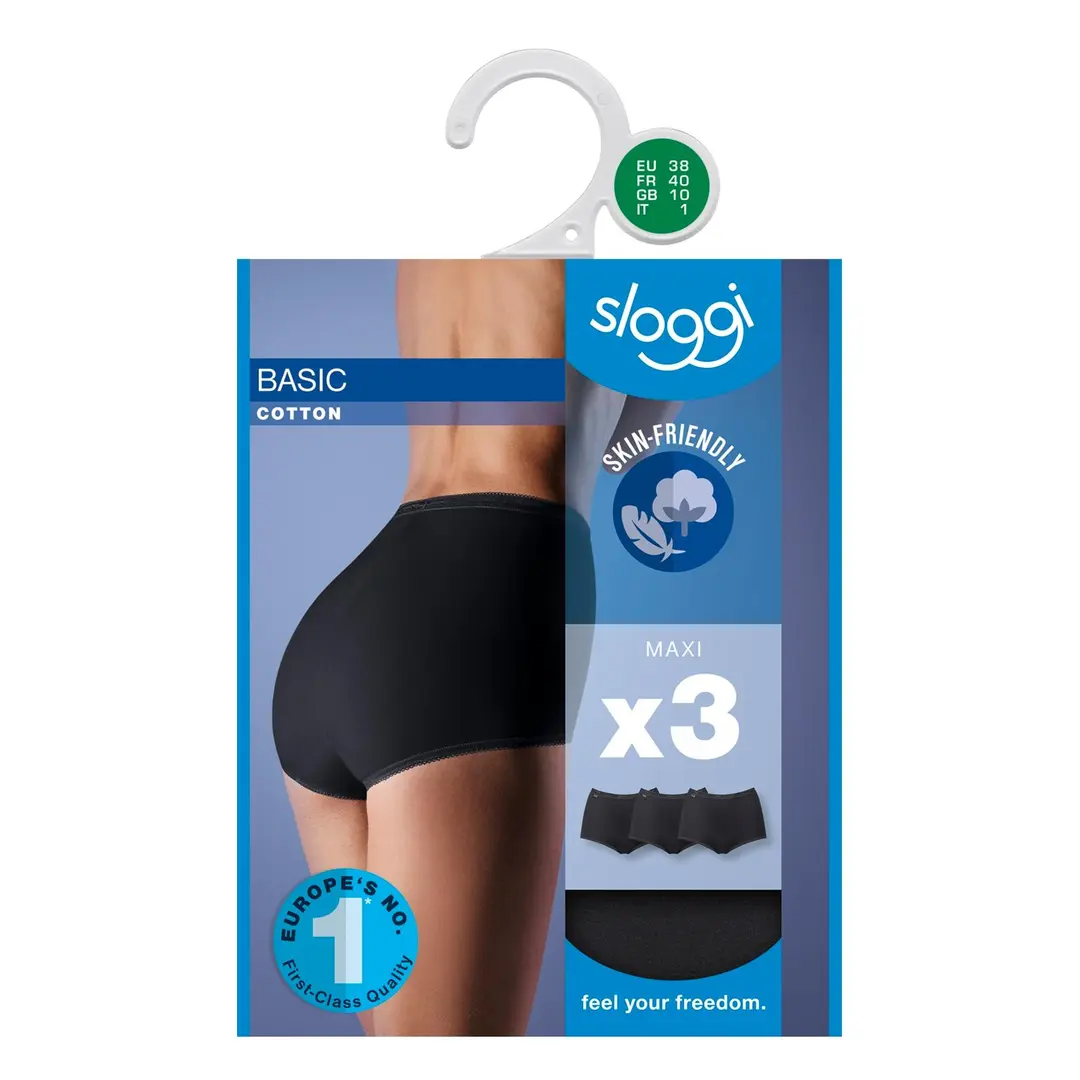 Sloggi Maxi Basic naisten alushousut 3-pack