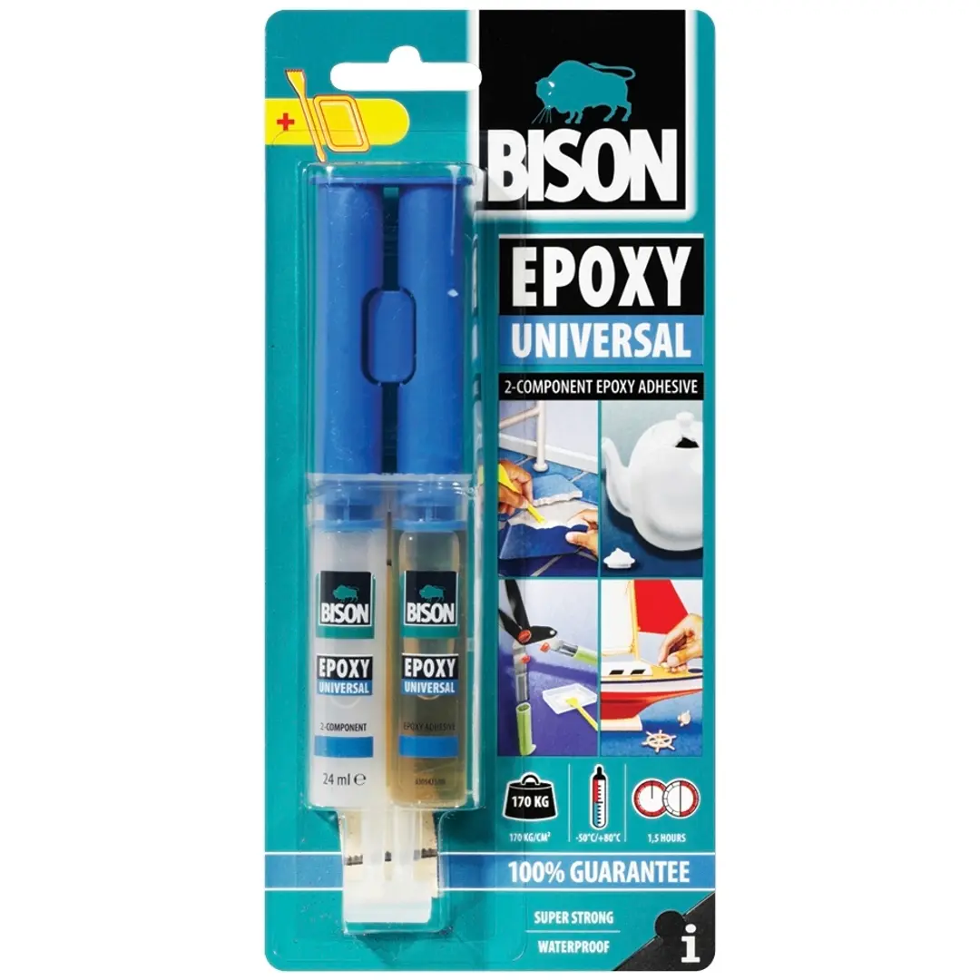 Bison epoksiliima 2-komponentti Universal 24ml