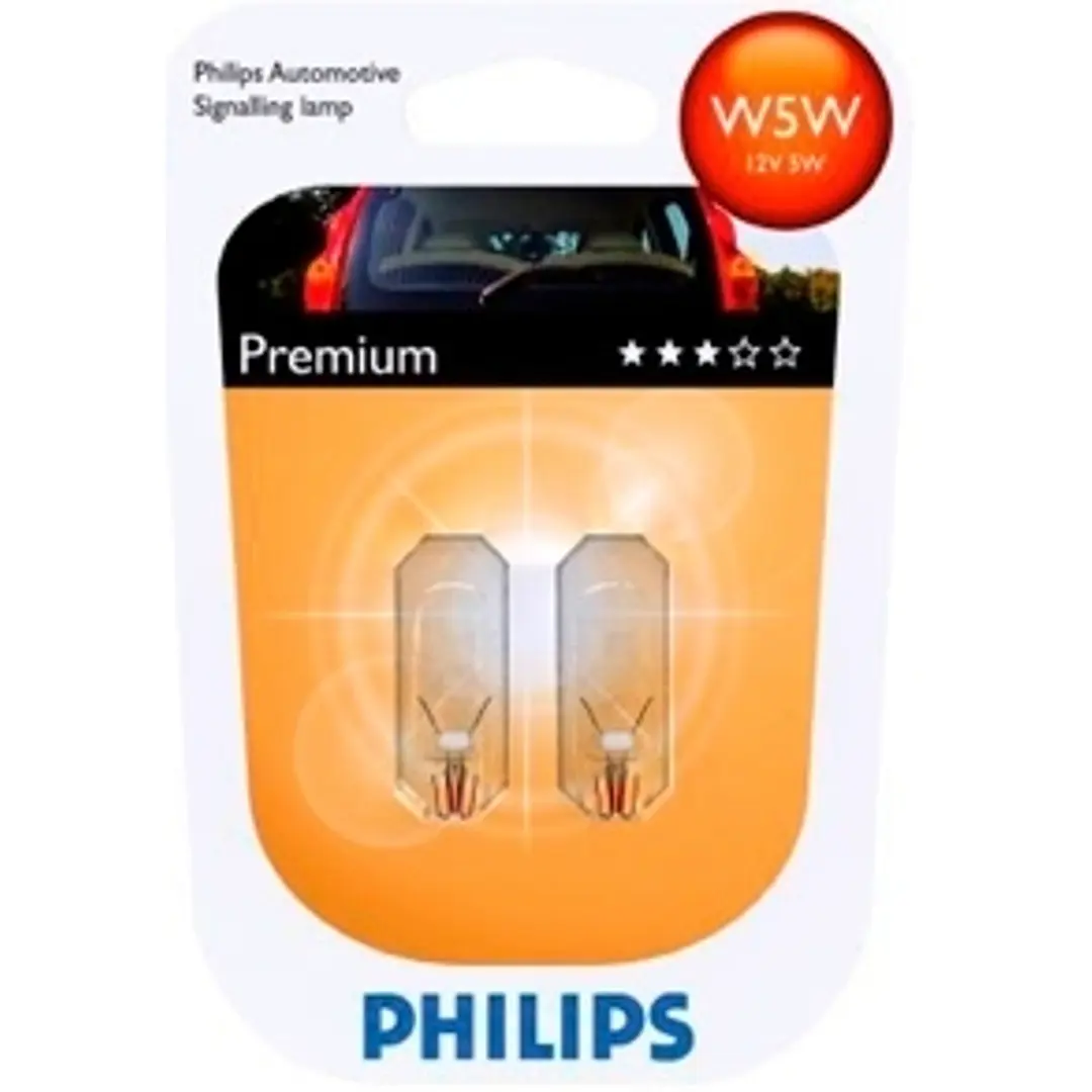 Philips W5W Premium autolamppu 12V 5W 2kpl