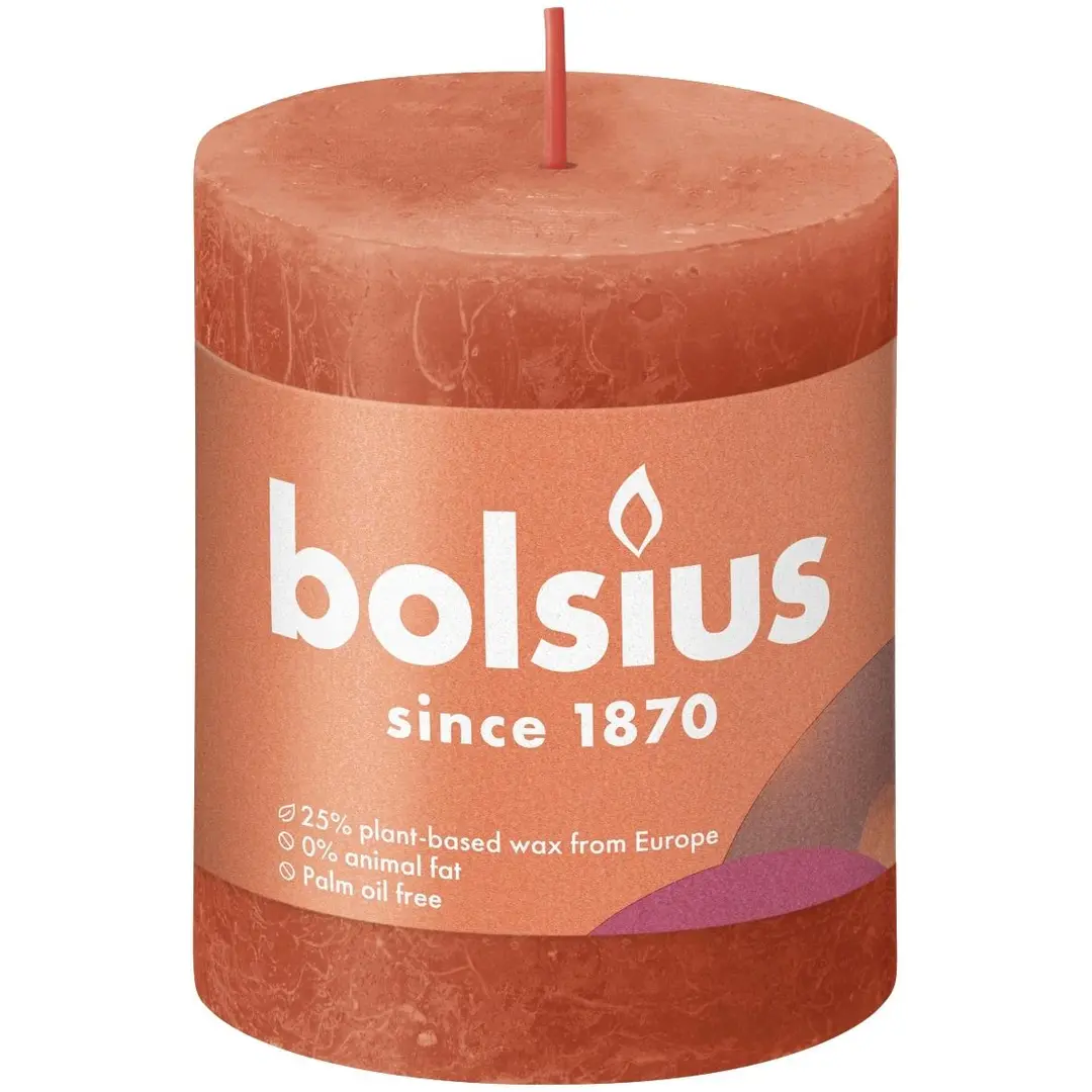 Bolsius RUSTIIKKI PK 80/68 EARTHY ORANGE