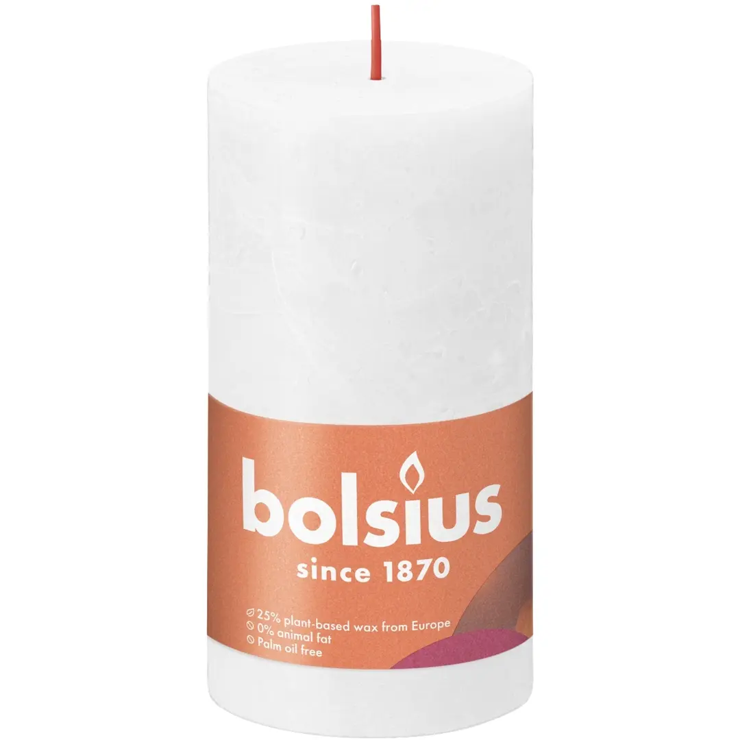 Bolsius RUSTIIKKI PK 130/68 CLOUDY WHITE