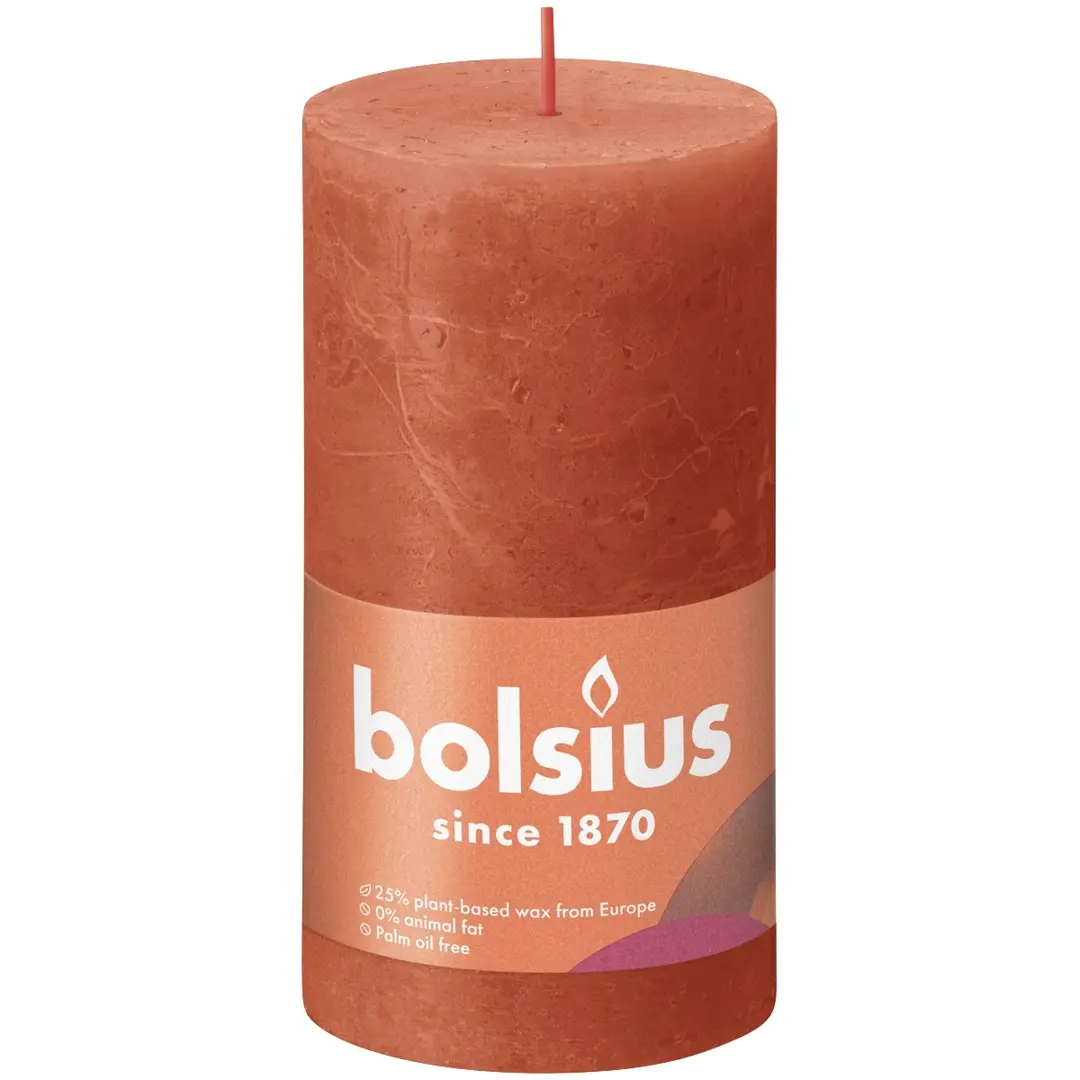 Bolsius RUSTIIKKI PK 130/68 EARTHY ORANGE