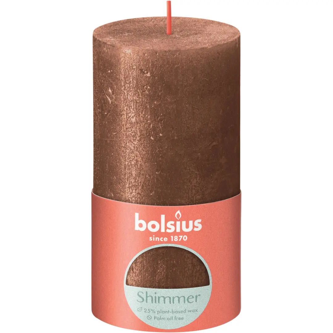 Bolsius RUSTIIKKI PK 130/68 Shimmer Copper