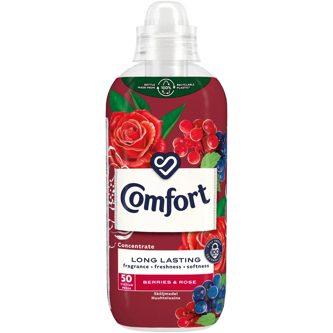 Comfort Berries & Rose huuhteluaine pitkäkestoinen tuoksu 762 ml