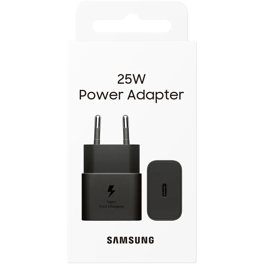 Samsung 25w usb-c gan laturi musta (ilman kaapelia)