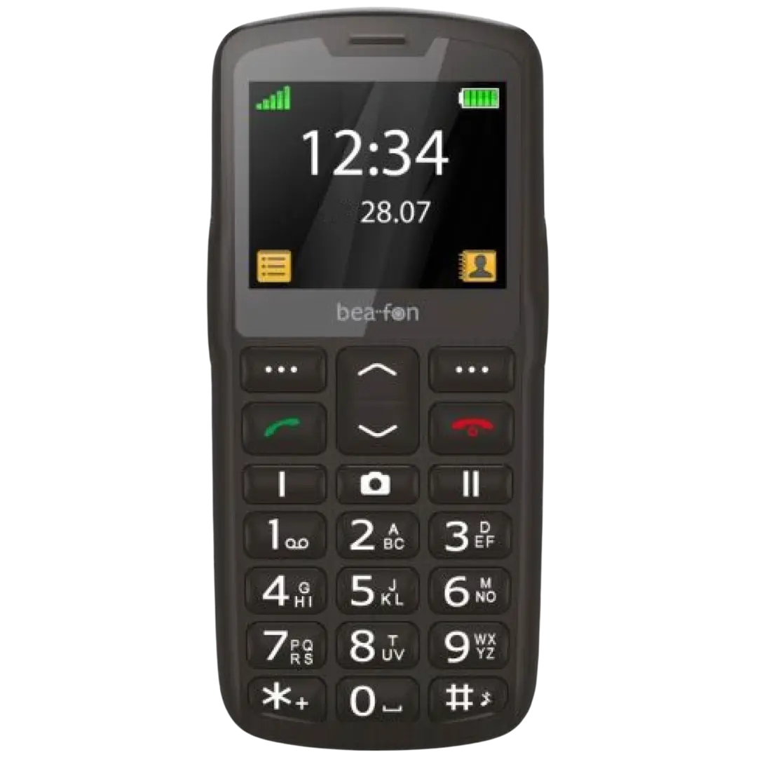 Beafon SL260 LTE puhelin musta-hopea