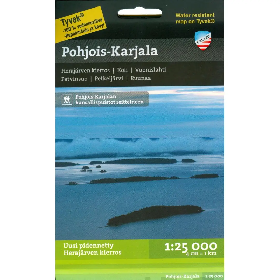 Pohjois-Karjala -retkeilykartta