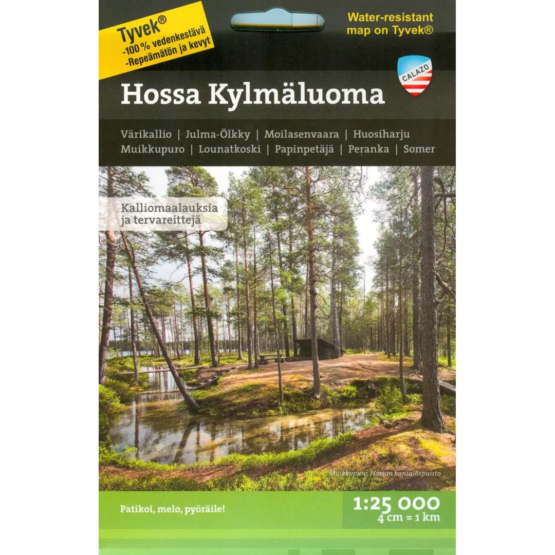 Hossa Kylmäluoma  -retkeilykartta