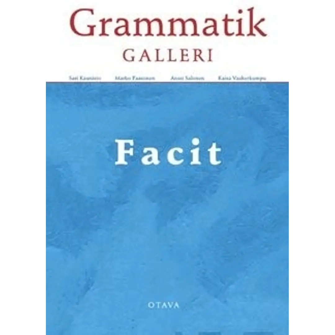 Kaunisto, Grammatik Galleri - Facit