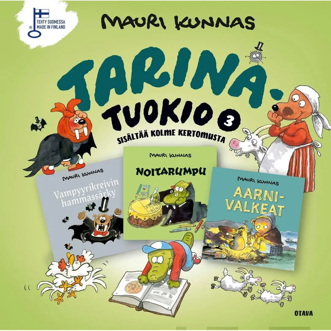 Kunnas, Mauri Kunnas Tarinatuokio 3 - Vampyyrikreivin hammassärky, Noitarumpu, Aarnivalkeat