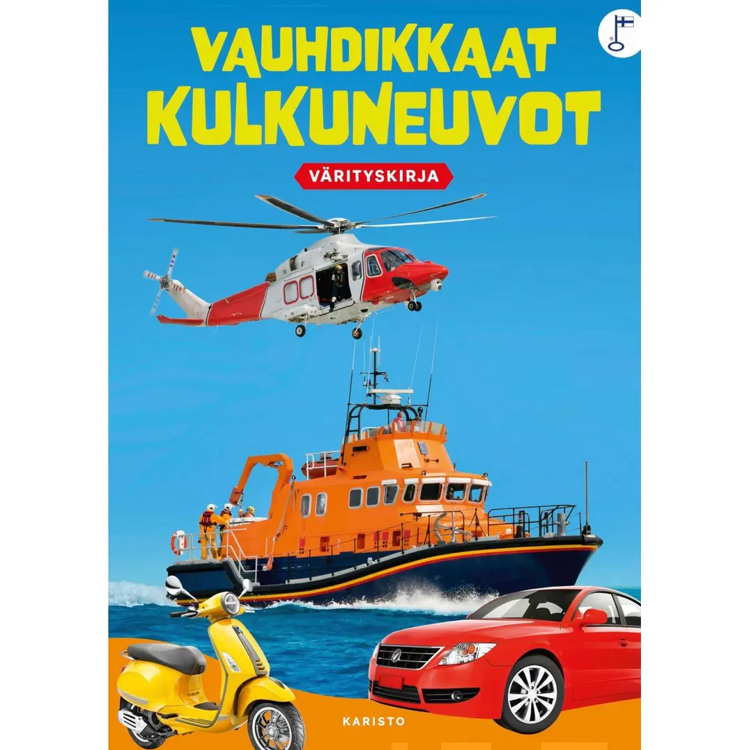 Vauhdikkaat kulkuneuvot värityskirja