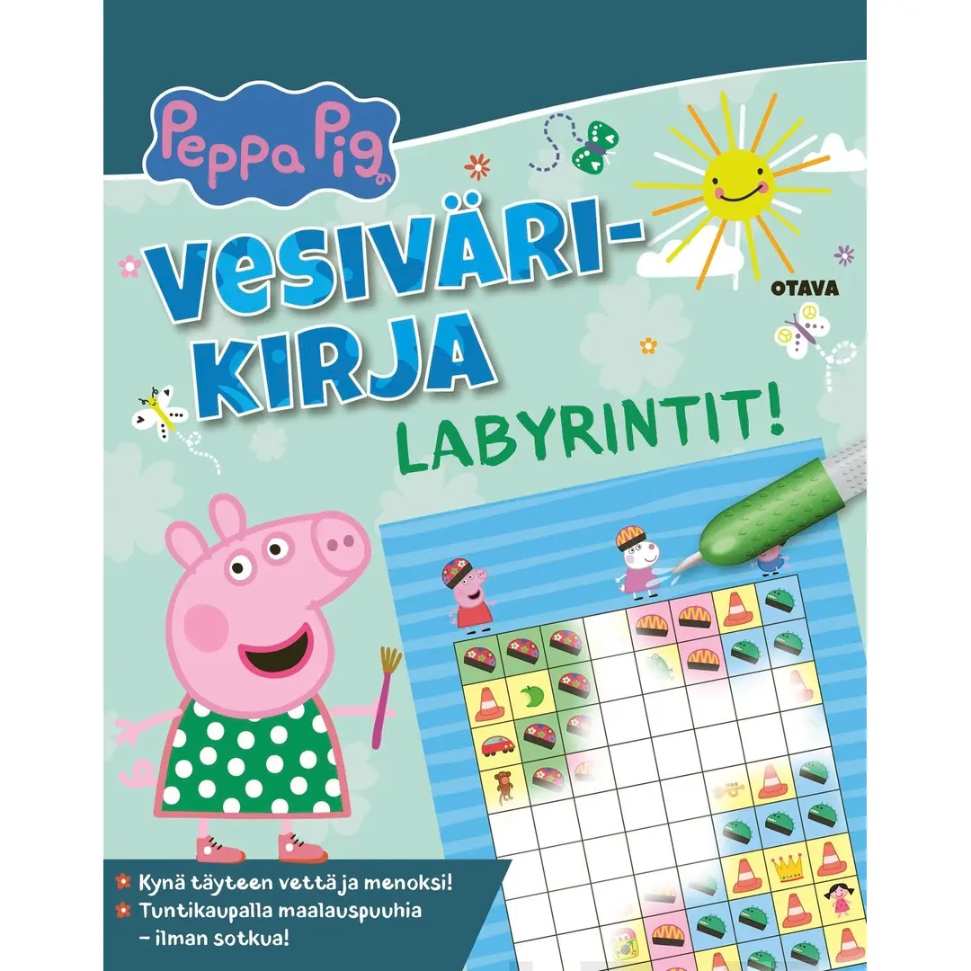 Pipsa Possu - Vesivärikirja Labyrintit!