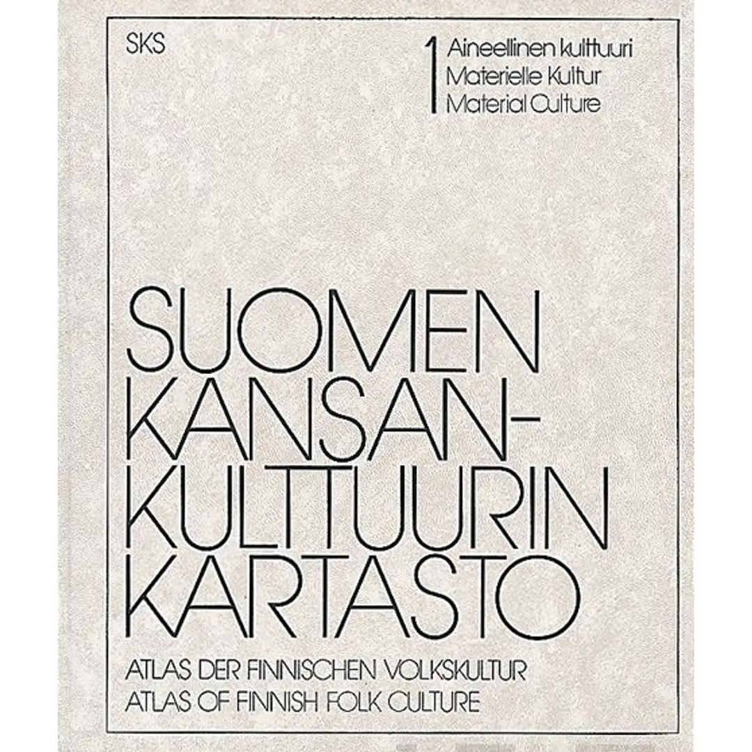 Suomen kansankulttuurin kartasto 1.Ain.