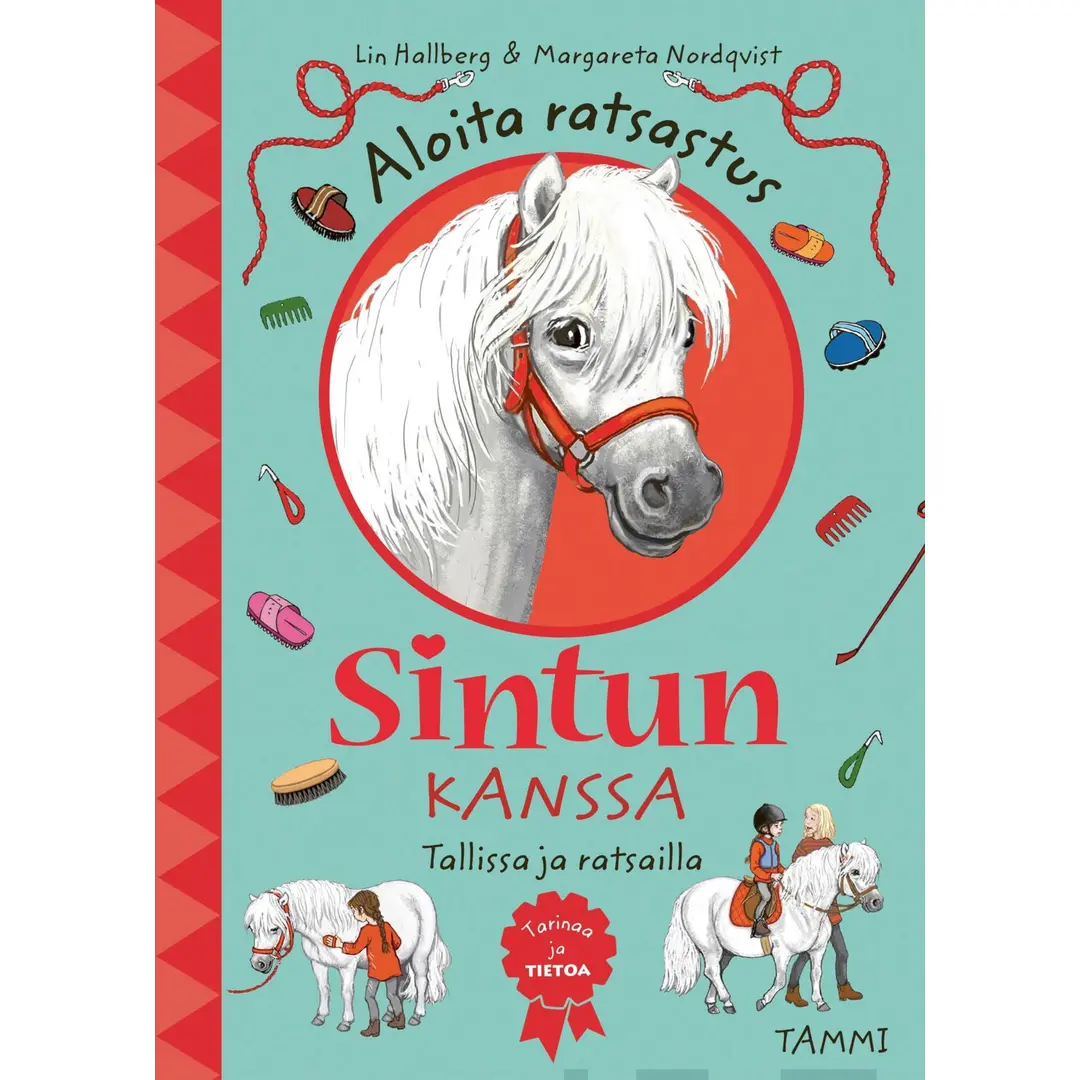 Hallberg, Sinttu. Aloita ratsastus Sintun kanssa. Tallissa ja ratsailla