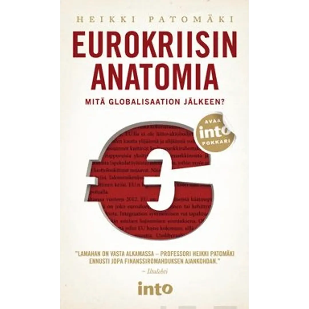 Patomäki, Eurokriisin anatomia