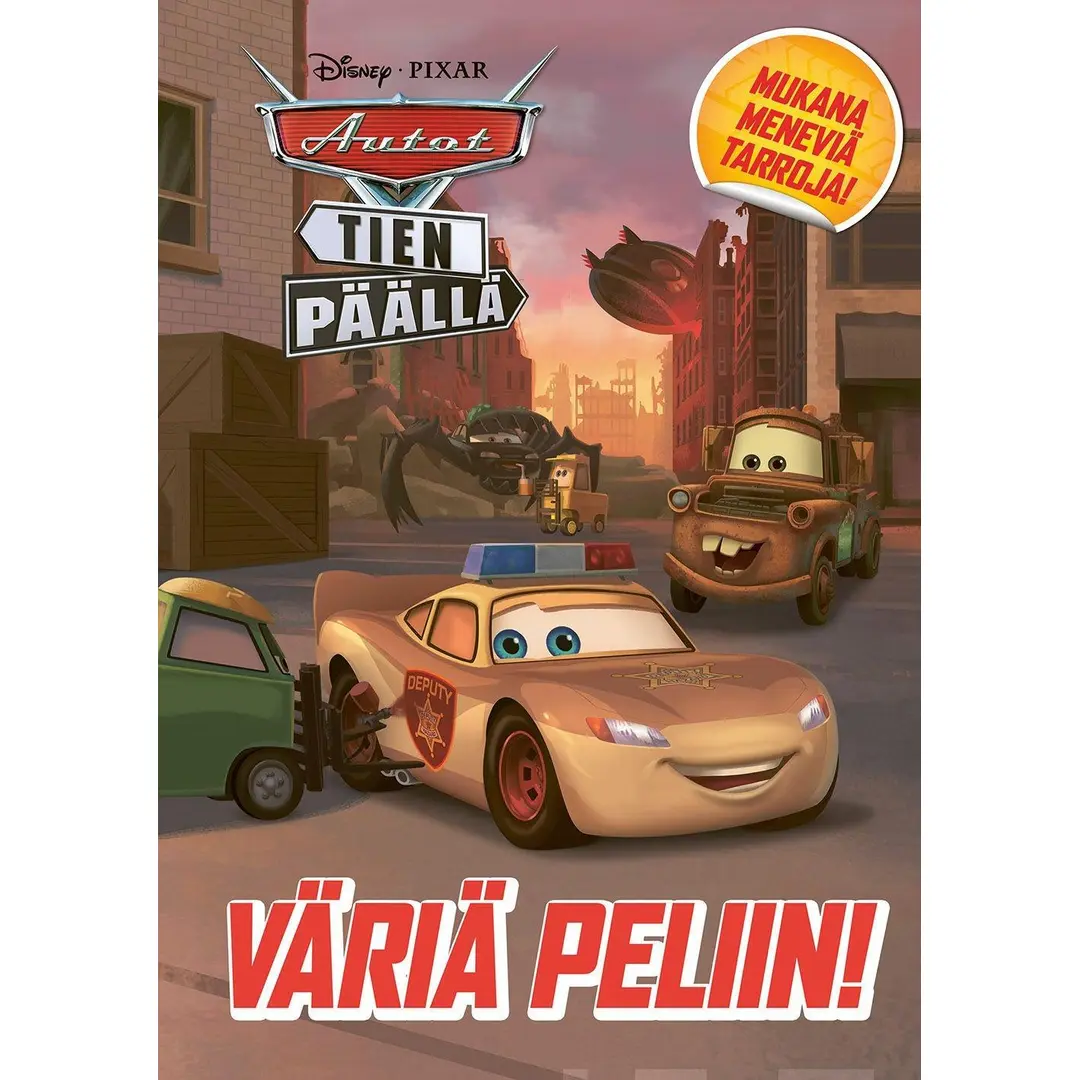 Disney Autot tien päällä Väriä peliin! -värityskirja