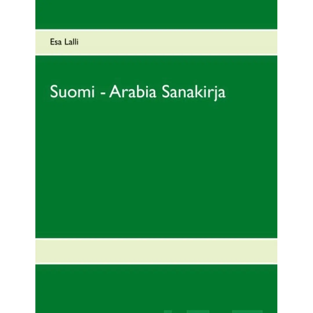 Lalli, Suomi - Arabia Sanakirja