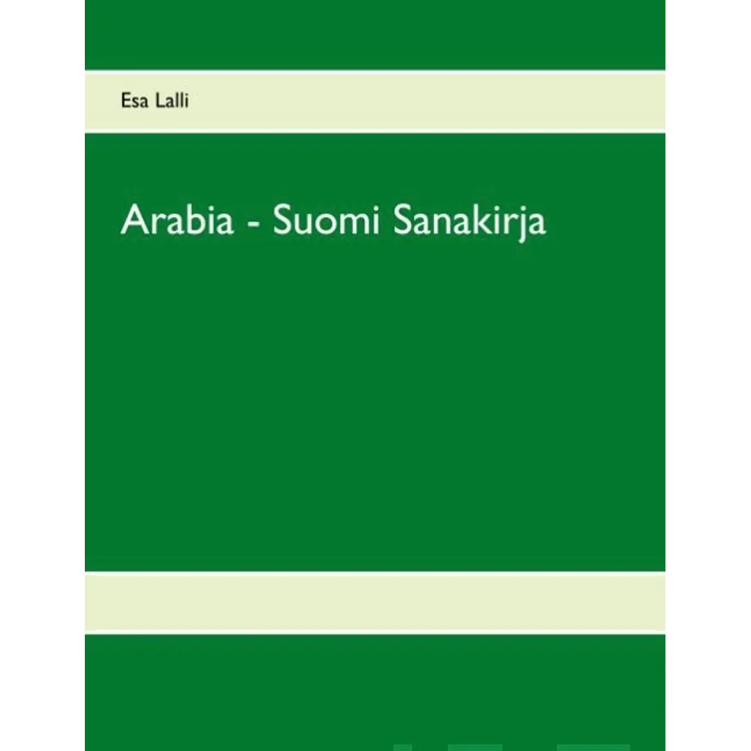 Lalli, Arabia - Suomi Sanakirja