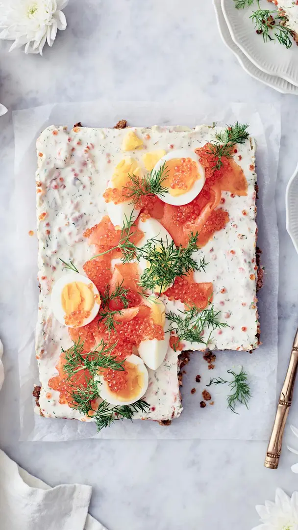 Juhlava lohijuustokakku