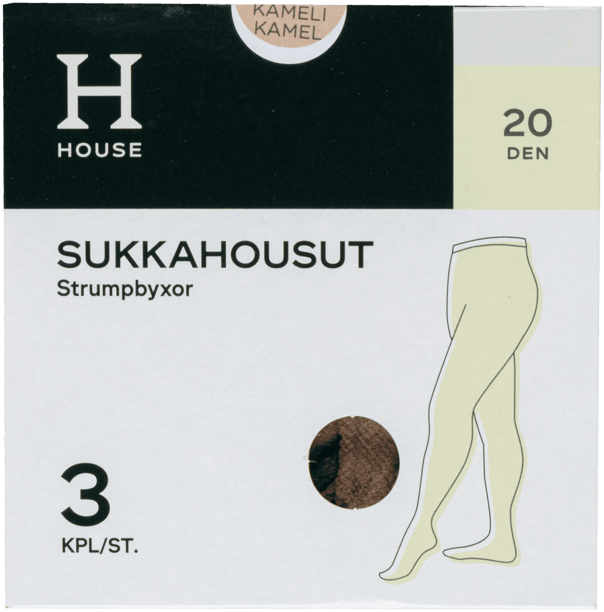 House Naisten Sukkahousut 20 Den 3 pack 214H20SH5B Plus koko Prisma 