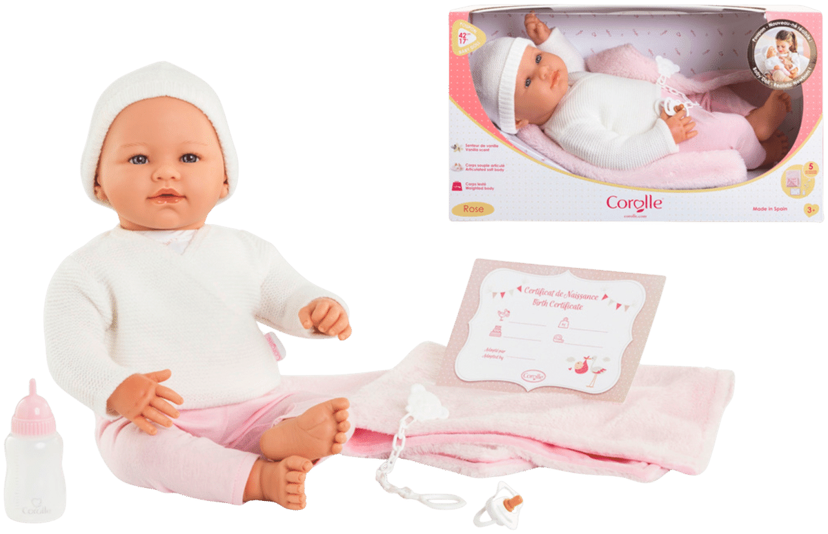 Corolle Mon Grand Poupon Paul Badebaby – 36 Cm Vollvinylpuppe Mit Schlafaugen, Trink- & Nässfunktion, Inkl. Schnuller, Flasche & Töpfchen, Vanilleduft, Ab 2 Jahren