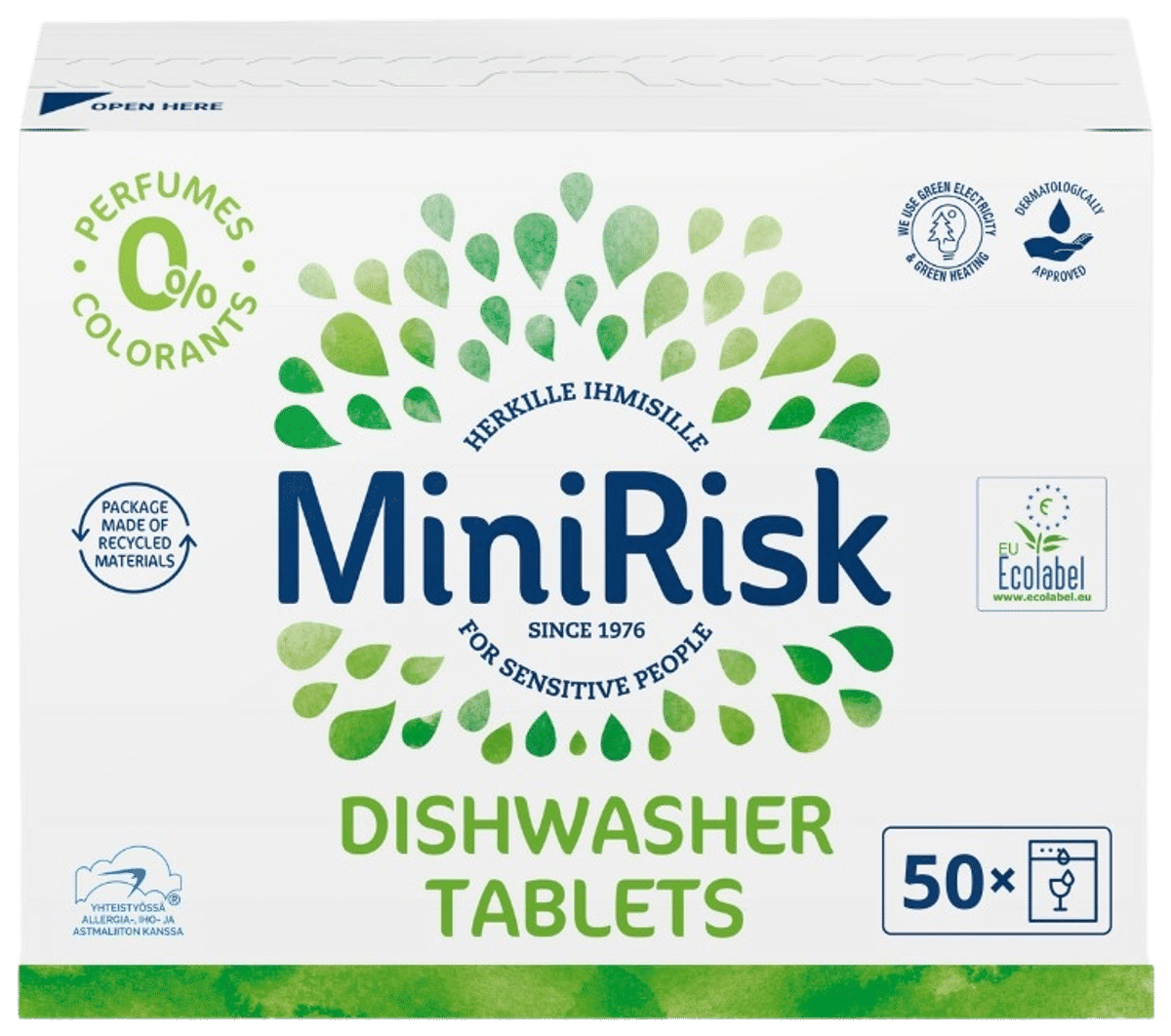 Vedelseep Mini Risk Mini Risk Konetiskitabletti 50 kpl | Prisma.fi-verkkokauppa
