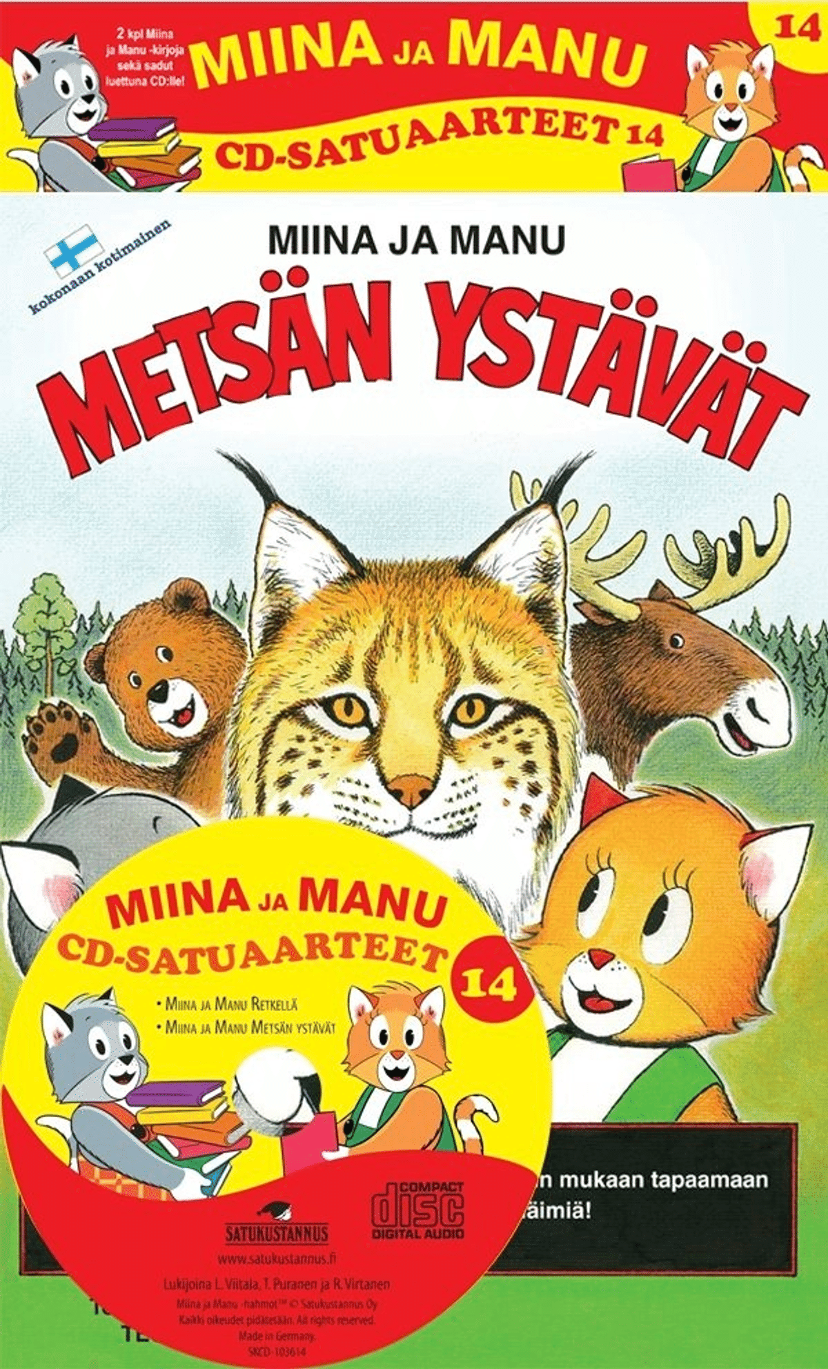 Teutori Miinan Ja Manun Cd satuaarteet 14 2 Kirjaa Cd levy Miina teutori-miinan-ja-manun-cd-satuaarteet-14-2-kirjaa-cd-levy-miina